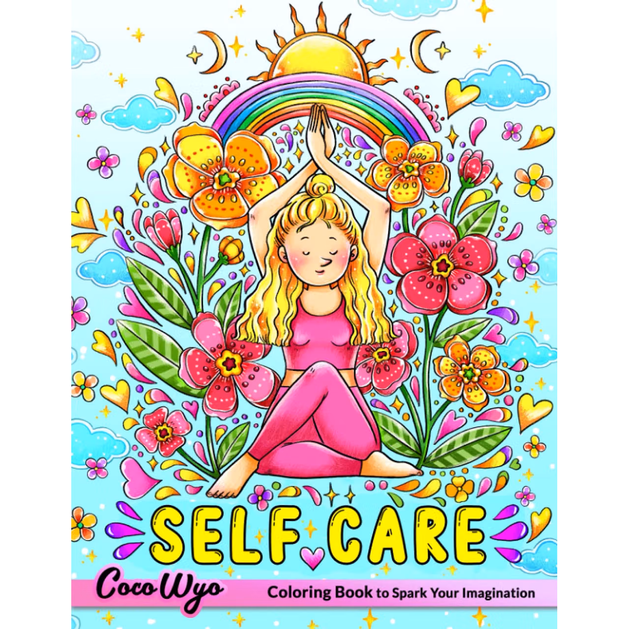 Self Care Coloring Book: Exhale Coloring Book For Adults To Have Good Vibes And Stress Relief