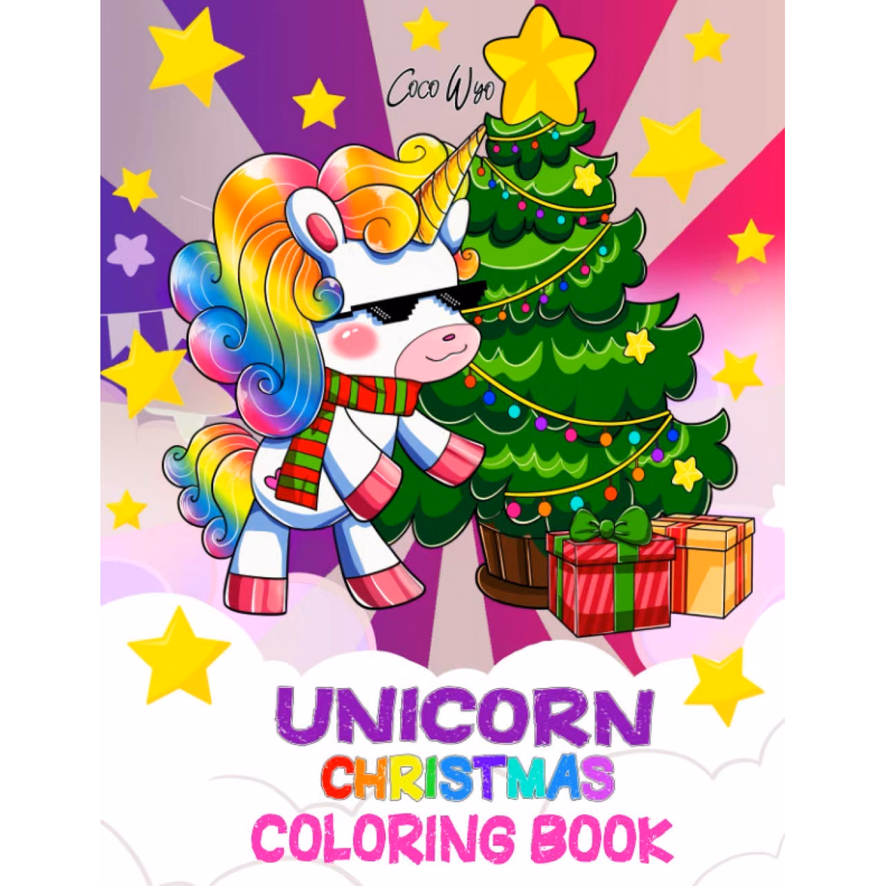 Unicorn Christmas Coloring Book: Cute Unicorn with Christmas Things Coloring Books for Kids
