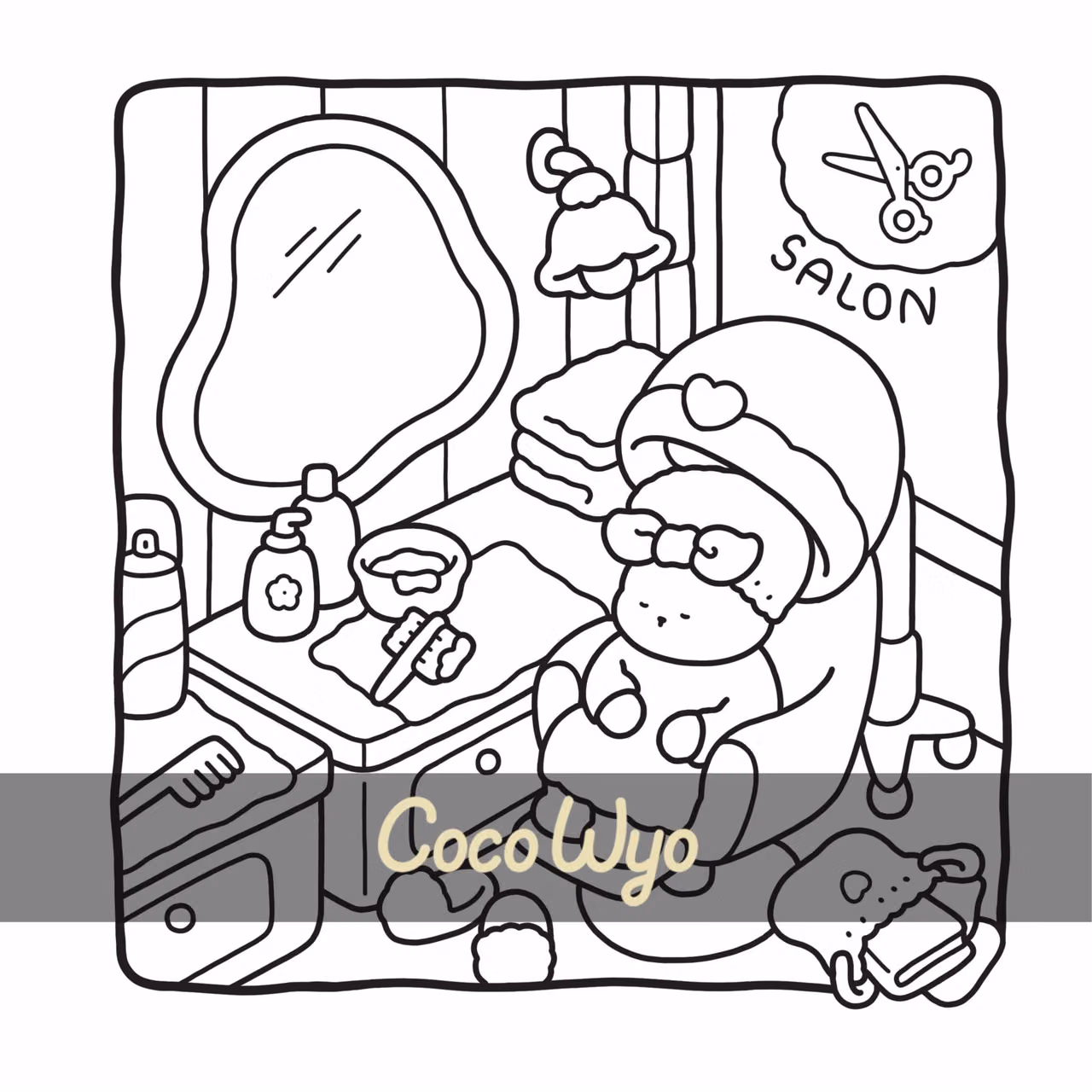Coco Wyo - Mon petit monde cosy - Coloriages mignons et cocooning - Cosy colo