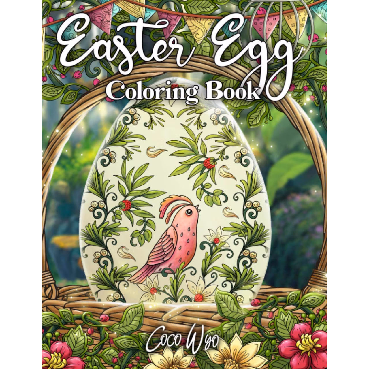 Easter Egg Coloring Book: Beautiful Adults Coloring Book with 50 Relaxing Illustration Of Decorations Easter Eggs