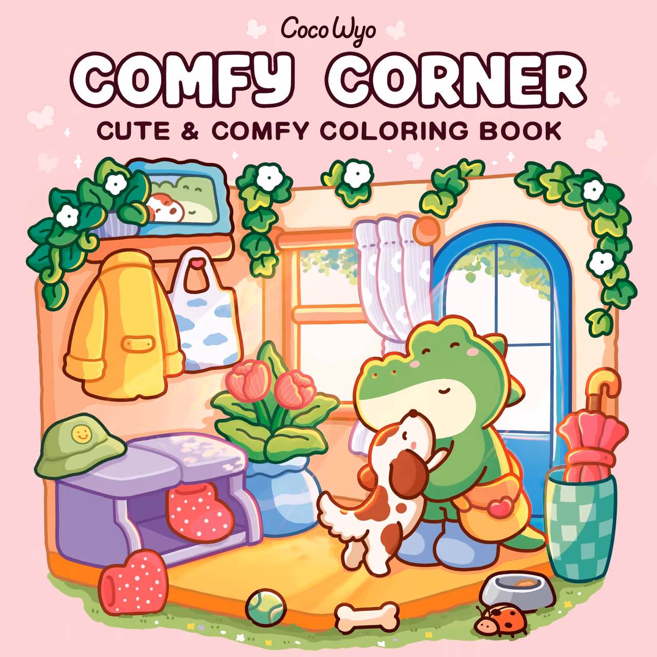 Comfy Corner: Coloring Book for Adults and Kids (Cozy Spaces Coloring)