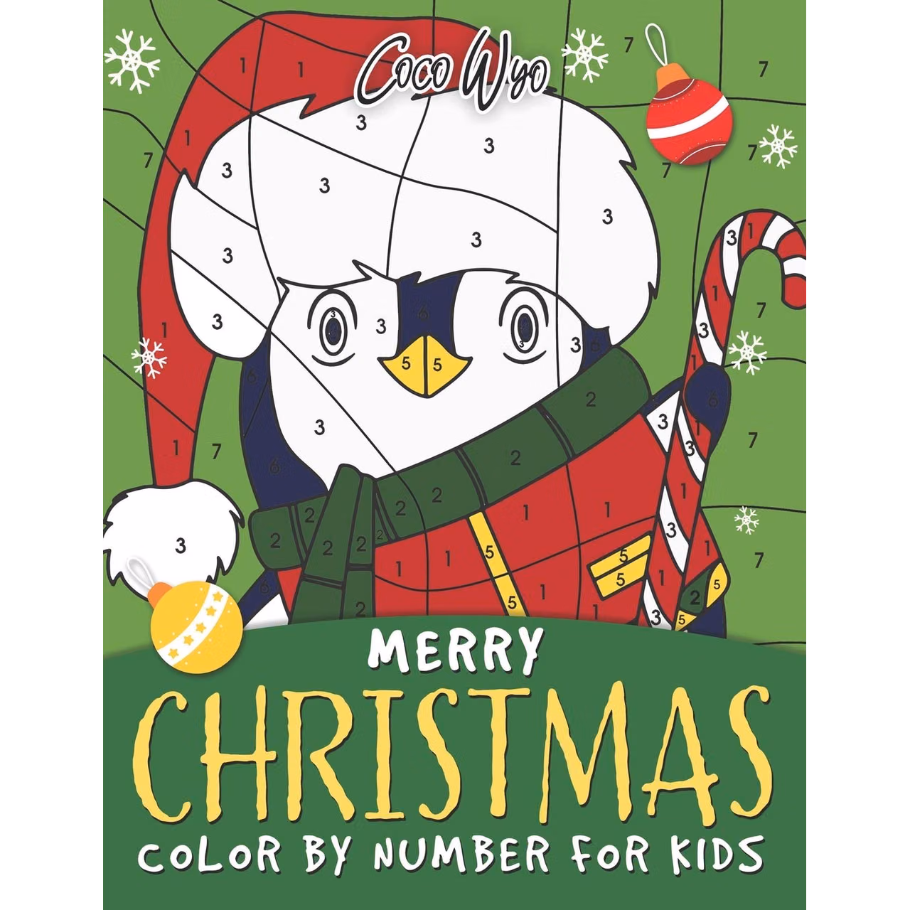 Merry Christmas Color By Number For Kids: Coloring Book for Kids 4-8 Ages A Easy and Fun Way to Learn Color and Number Christmas Holiday Gift For Boys and Girls