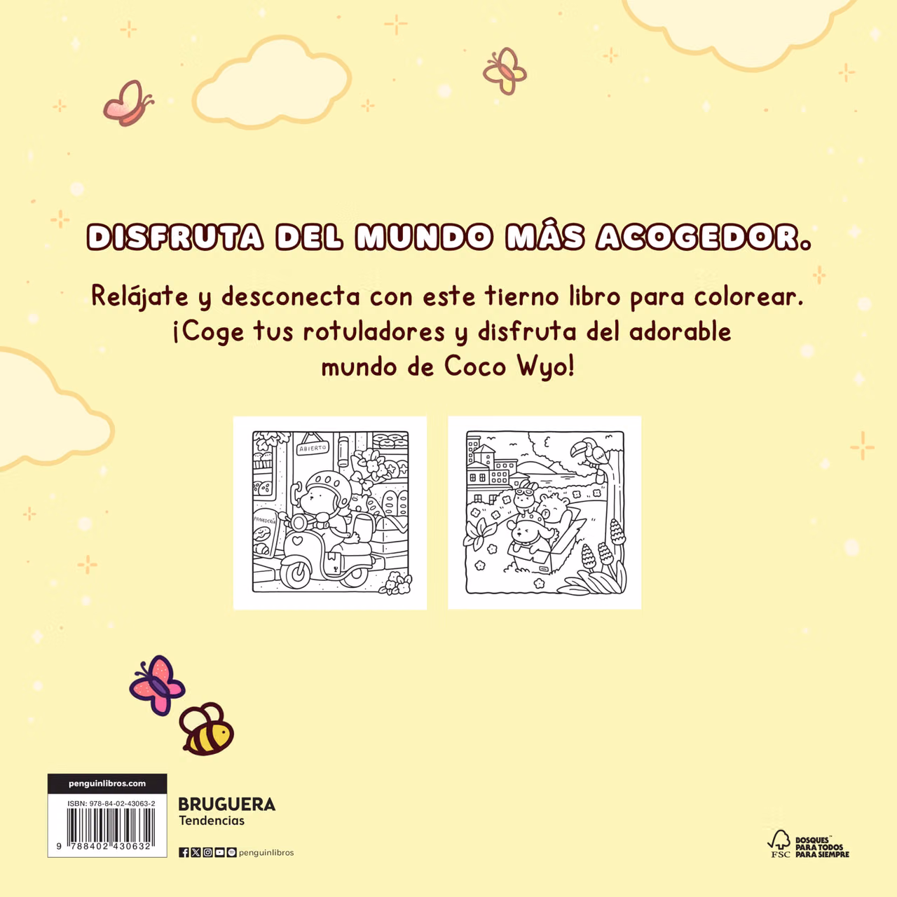 Abrazos blanditos. Un mundo cozy y adorable para colorear y relajarse ideal para niños y adultos / Cuddly Hugs (Spanish Edition)