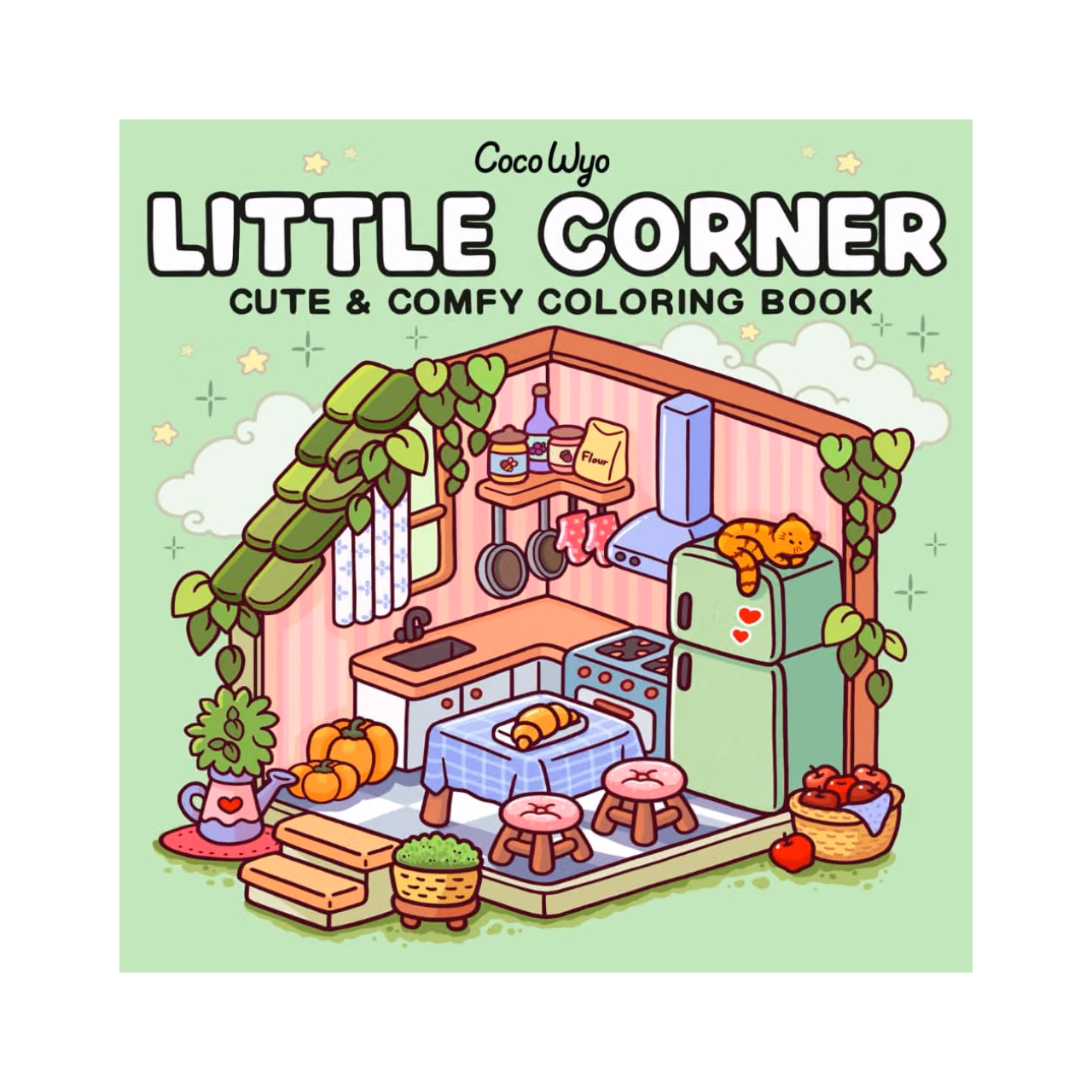 Little Corner: Coloring Book for Adults and Teens, Super Cute Designs of Cozy, Hygge Spaces for Relaxation (Cozy Spaces Coloring)