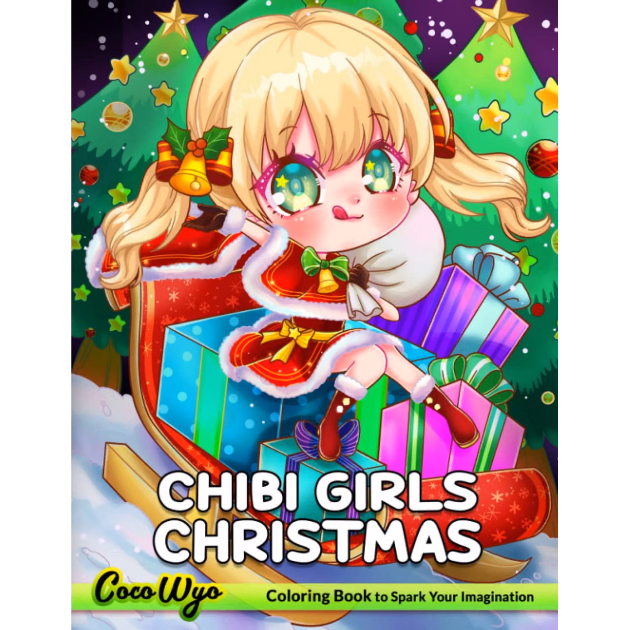 Chibi Girls Christmas Coloring Book: Coloring Book with Kawaii Chibi Girls, Christmas Scenes, Holiday Adventures and More!