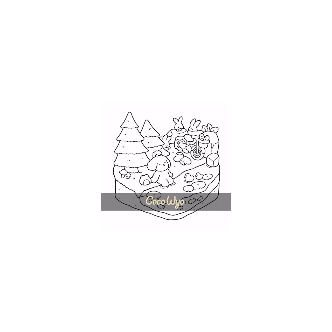 Coco Wyo - Mon petit monde cosy - Coloriages mignons et cocooning - Cosy colo