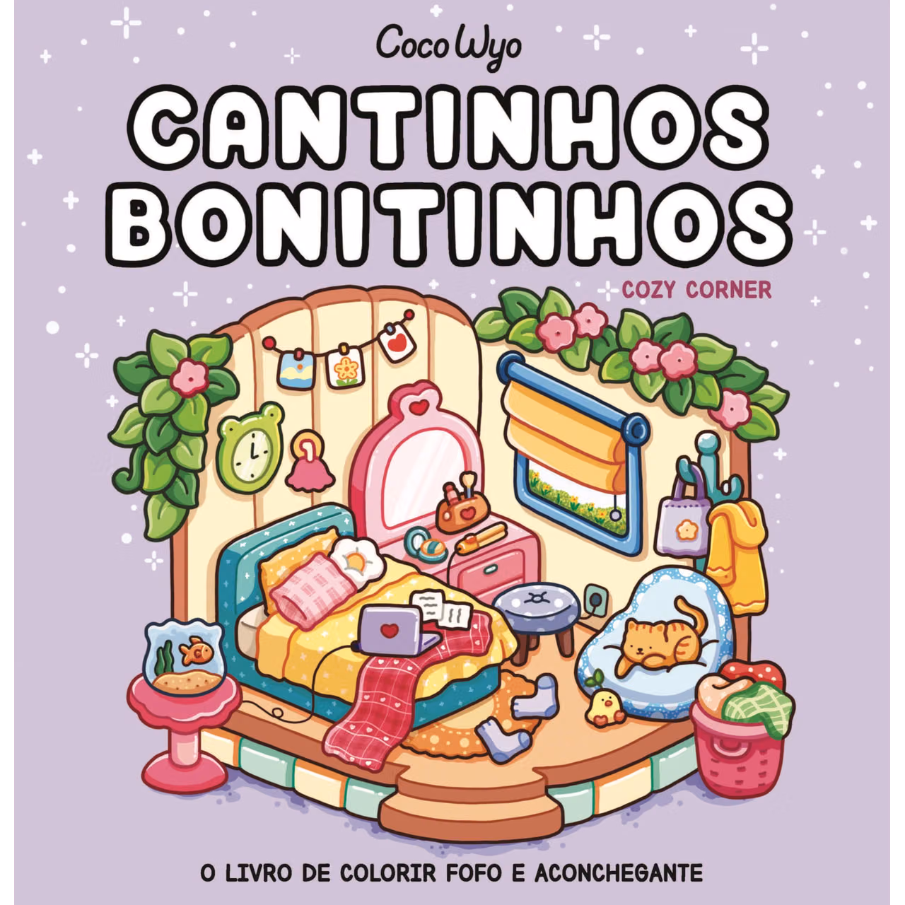 Cantinhos bonitinhos (Cozy Corner) – livro de colorir Coco Wyo (Portuguese Edition)
