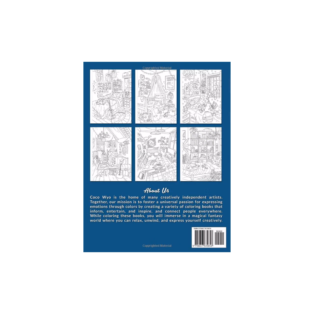 Cozy Bedroom Coloring Book: A Coloring Book Features Cozy, Beautiful & Peaceful Bedroom Illustrations for Relaxation and Stress Relieving