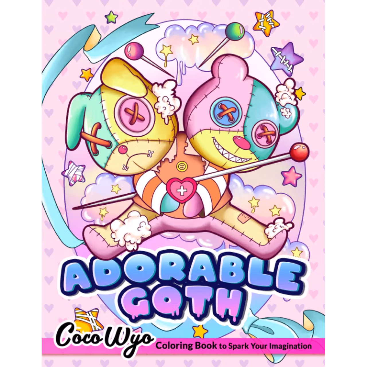 Adorable Goth Coloring Book: A Coloring Book Features Kawaii, Horror, Cute Spooky Gothic for Stress Relief & Relaxation