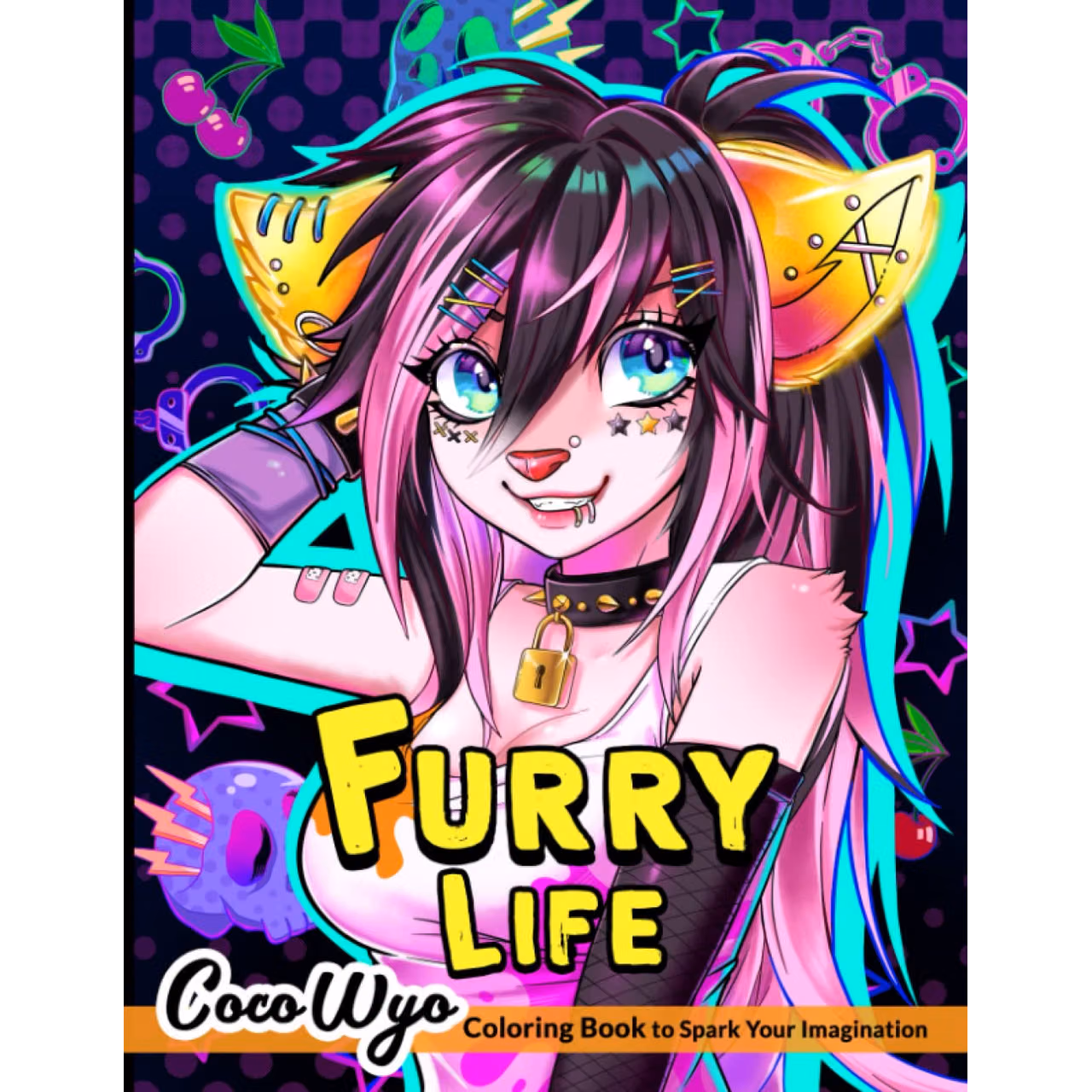 Furry Life Coloring Book: A Coloring Book For Adults Features Beautiful Animal With Clothes, Furry Portraits Illustrations for Stress Relief and Relaxation