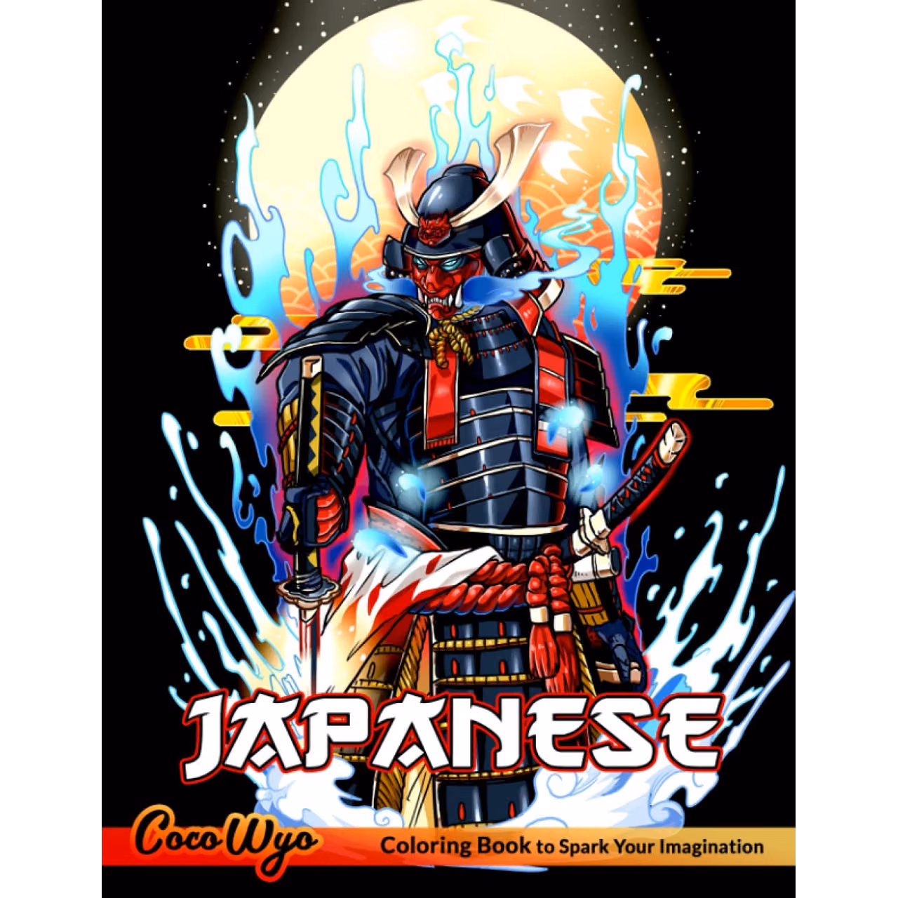 Japanese Coloring Book: Adult Coloring Books of Japanese with 50 Unique Designs