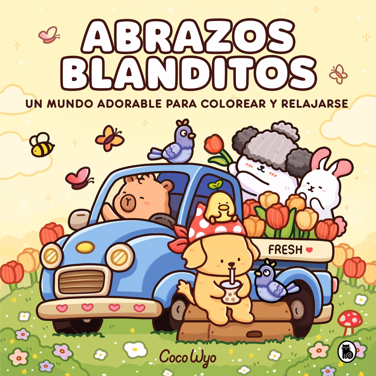 Abrazos blanditos. Un mundo cozy y adorable para colorear y relajarse ideal para niños y adultos / Cuddly Hugs (Spanish Edition)
