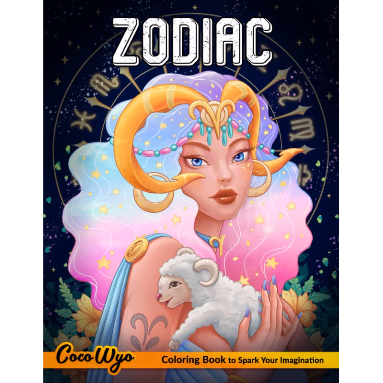 Zodiac Coloring Book: A Coloring Book for Adults Featuring Beautiful Astrological Signs Illustration for Relaxation and Stress Relief