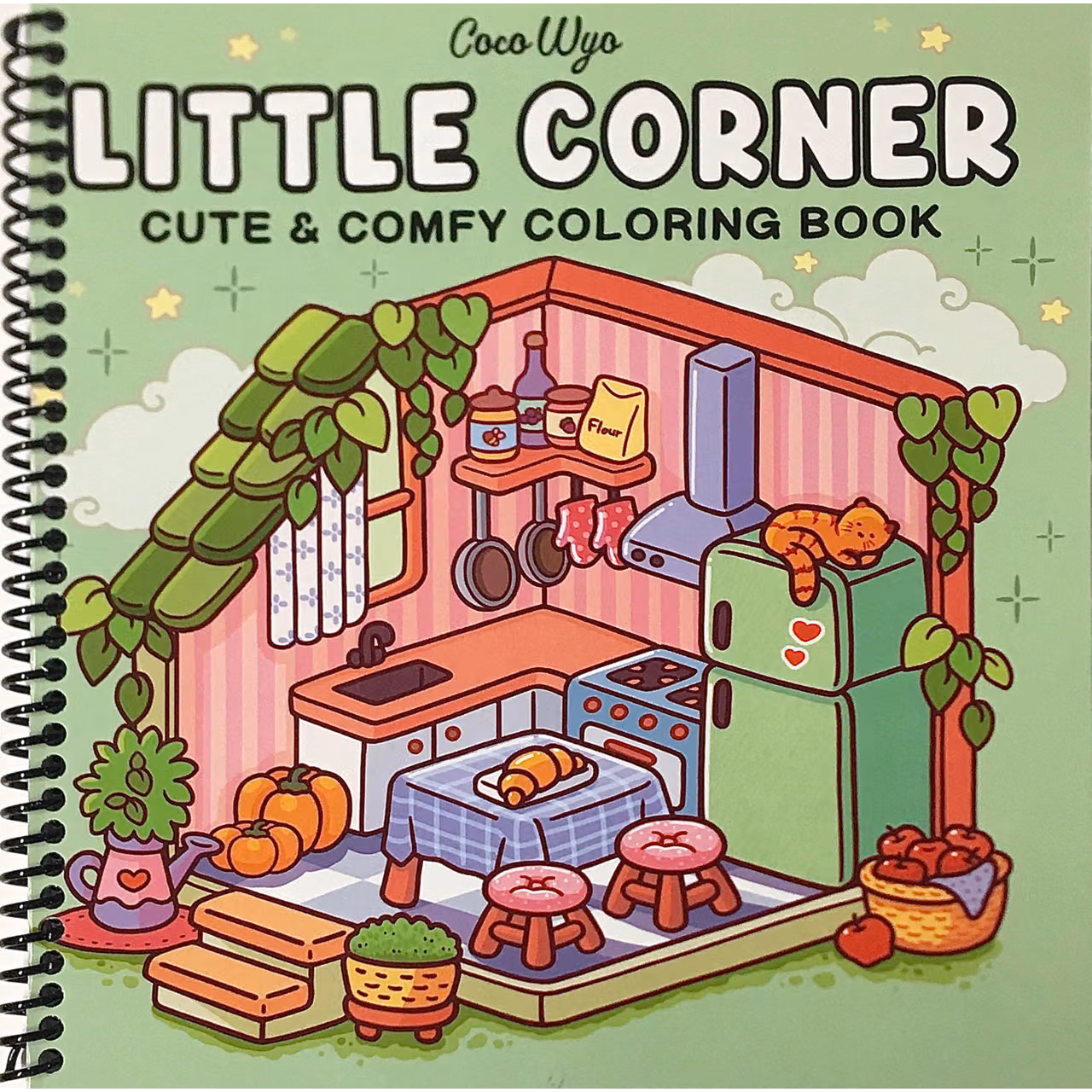 Little Corner: Coloring Book for Adults and Teens, Super Cute Designs of Cozy, Hygge Spaces for Relaxation (Cozy Spaces Coloring)