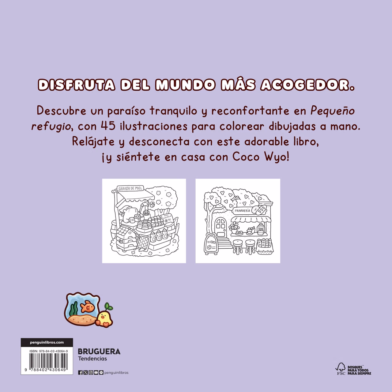 Pequeño refugio / Cozy Corner: Cute & Comfy Coloring Book (Spanish Edition)