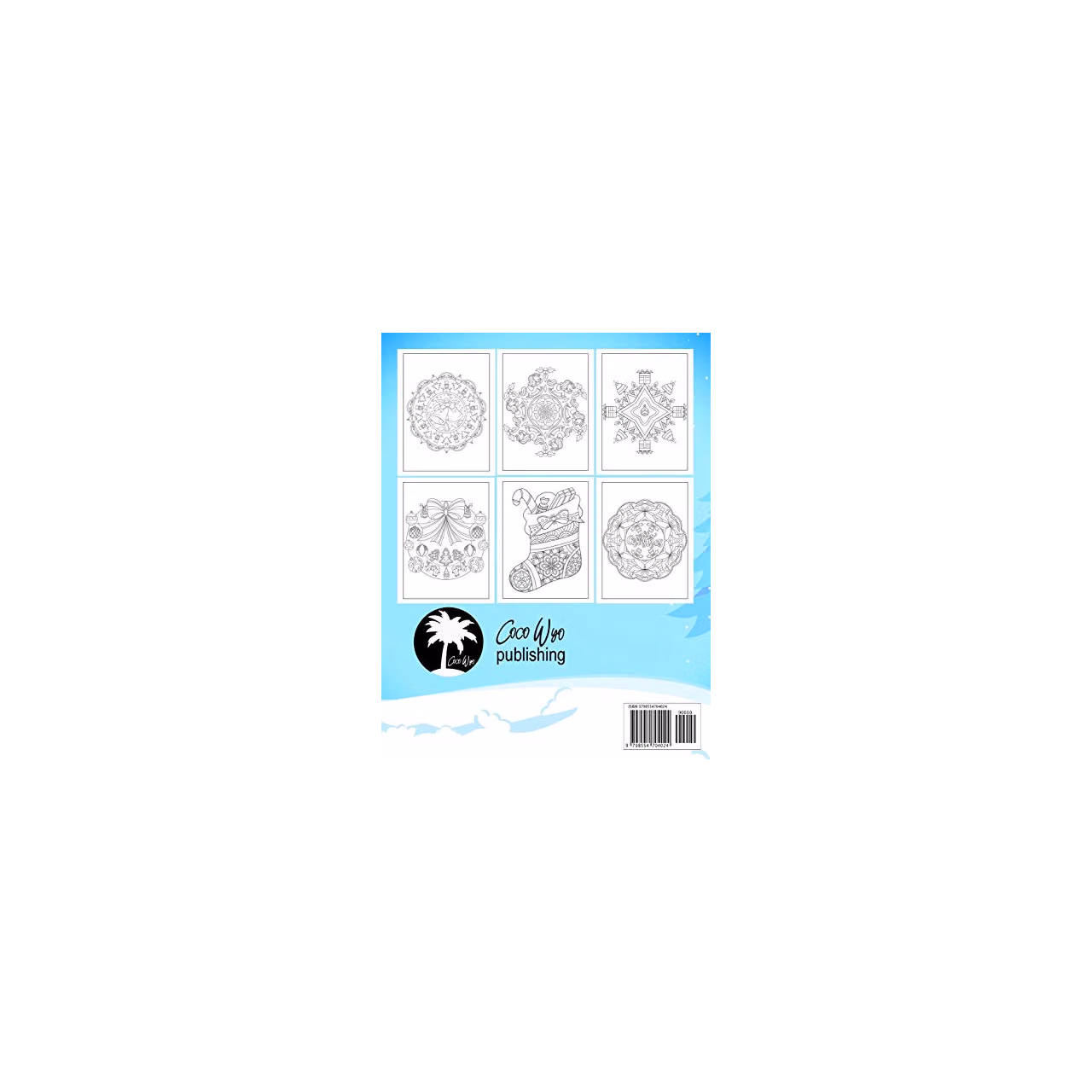 Christmas Mandalas Coloring Book For Kids: Easy, Fun and Relaxing Christmas Mandalas for Boys, Girls, Kids Ages 4-8. Unique Designs of Snowman, Santa Claus Hat, Gingerbread, Bell and More.