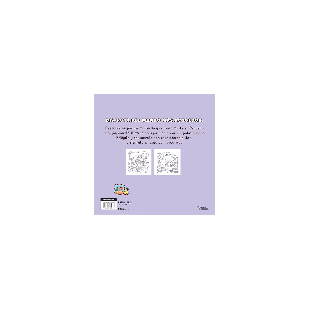 Pequeño refugio / Cozy Corner: Cute & Comfy Coloring Book (Spanish Edition)