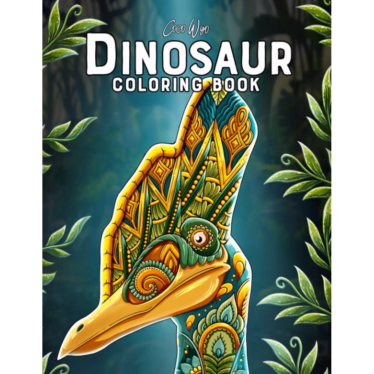 Dinosaur Coloring Book: Dinosaurs Adults Coloring Book With Relax Illustrations For Stress Relief