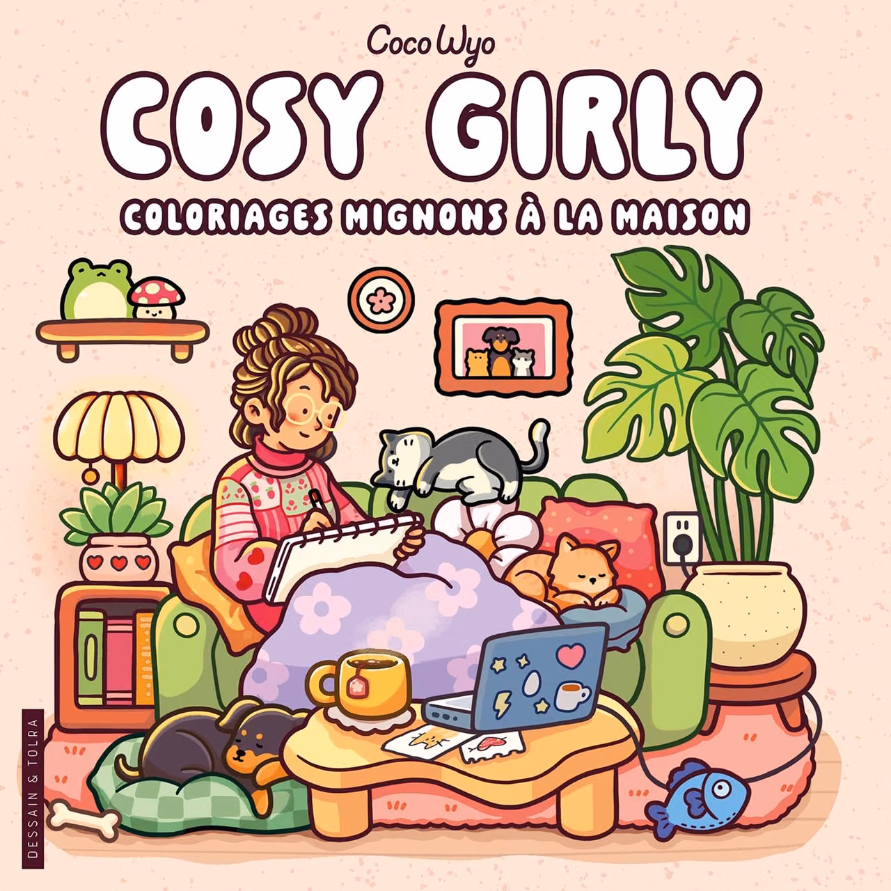Coco Wyo - Cosy Girly - Coloriages mignons à la maison - Cosy colo