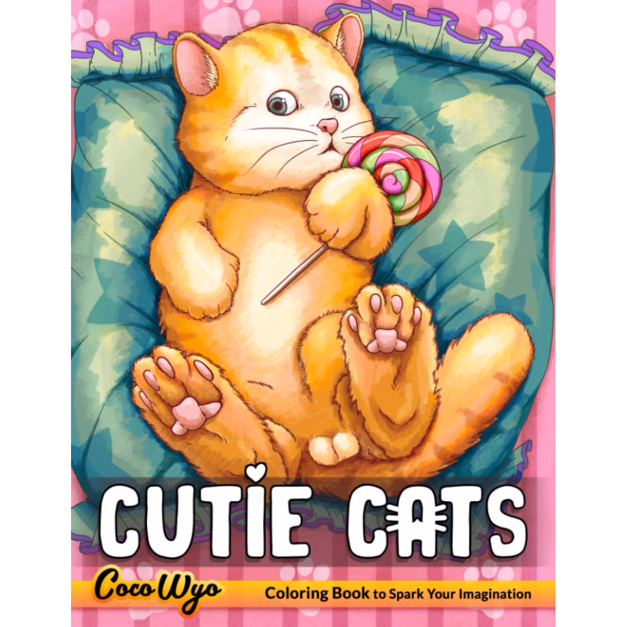 Cutie Cats Coloring Book: Coloring Book for Adults Featuring Cute Cats Illustrations for Relaxation, Stress Relief
