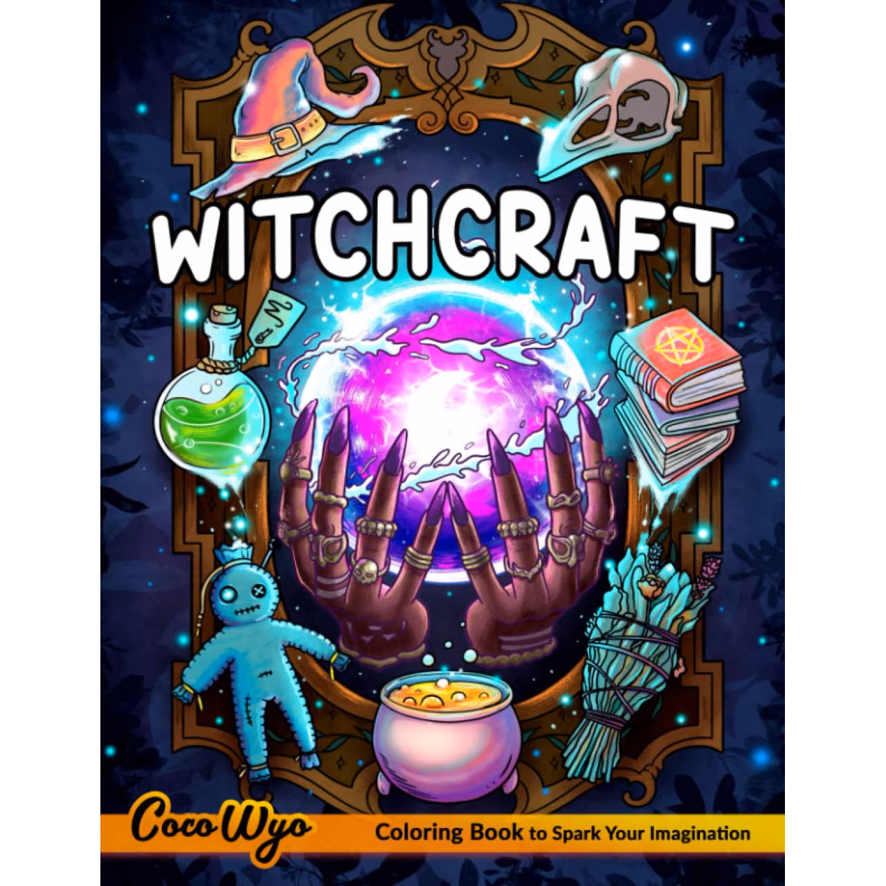 Witchcraft Coloring Book: Adults Coloring Book Features Witchcraft, Magical Potions And More.. For Relaxation & Stress Relief