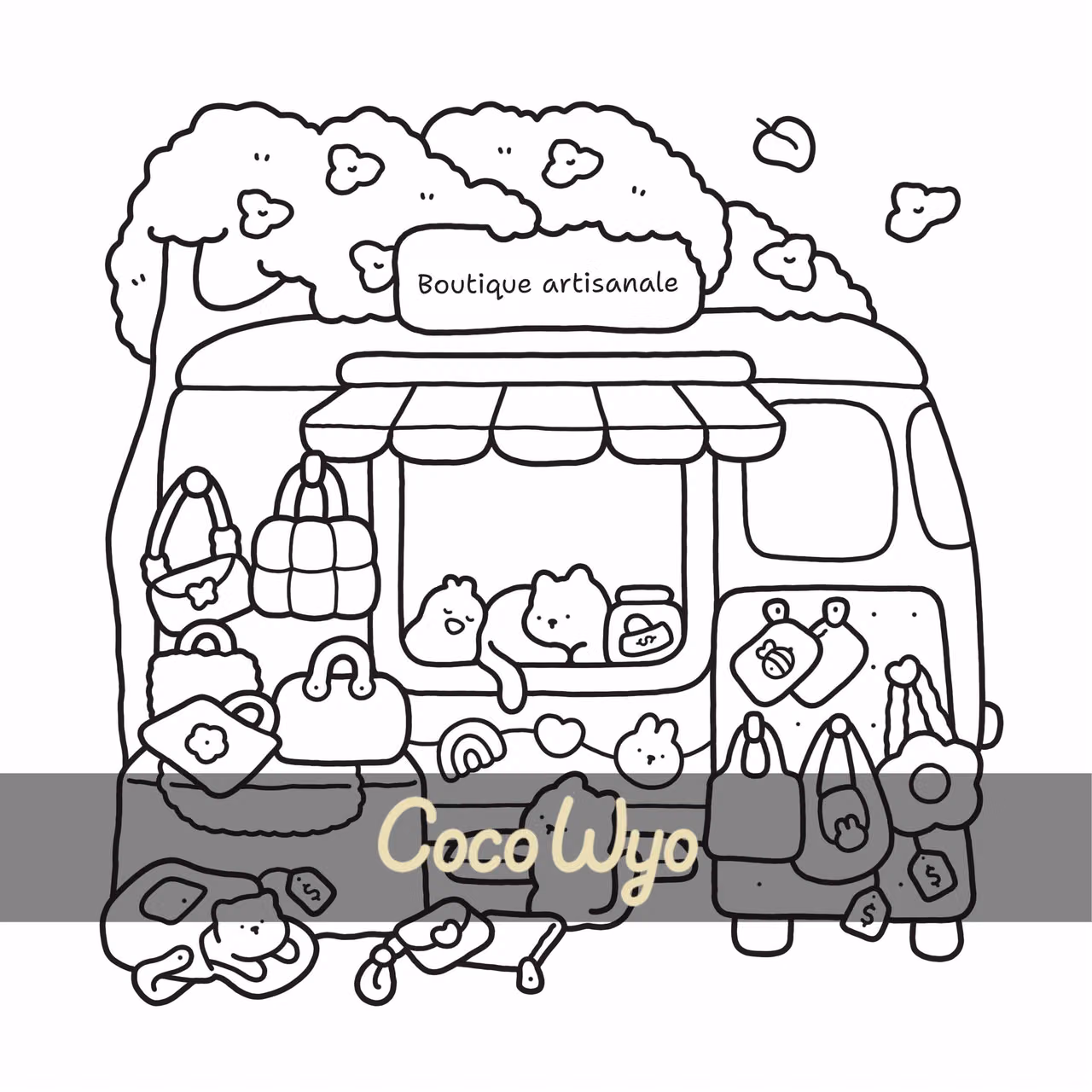 Coco Wyo - Mon petit monde cosy - Coloriages mignons et cocooning - Cosy colo