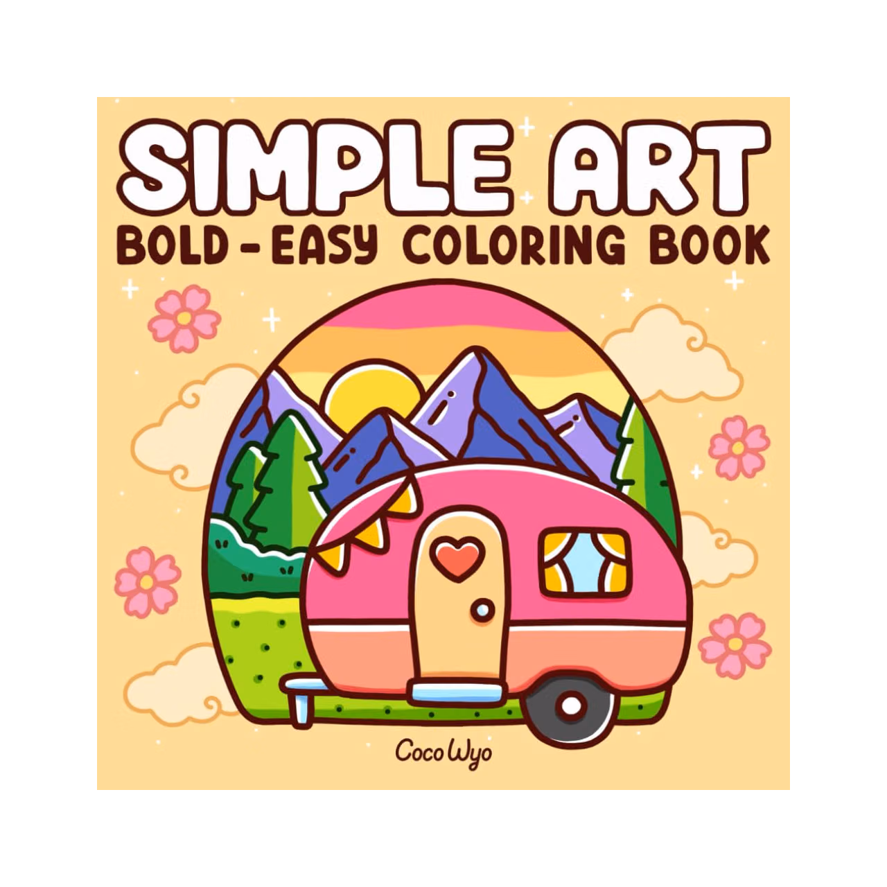 Simple Art: Coloring Book for Adults and Teens, Bold and Easy Designs for Relaxation with Minimalist Features (Bold & Easy Coloring)
